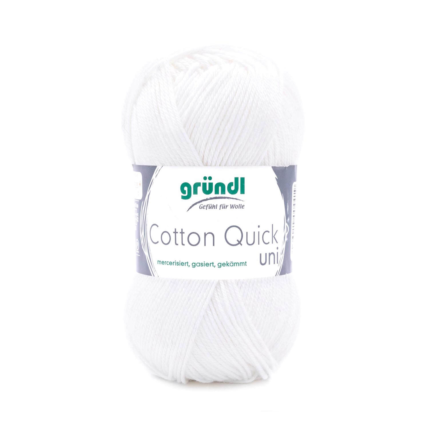 Garn "Cotton Quick uni" 50 g weiß