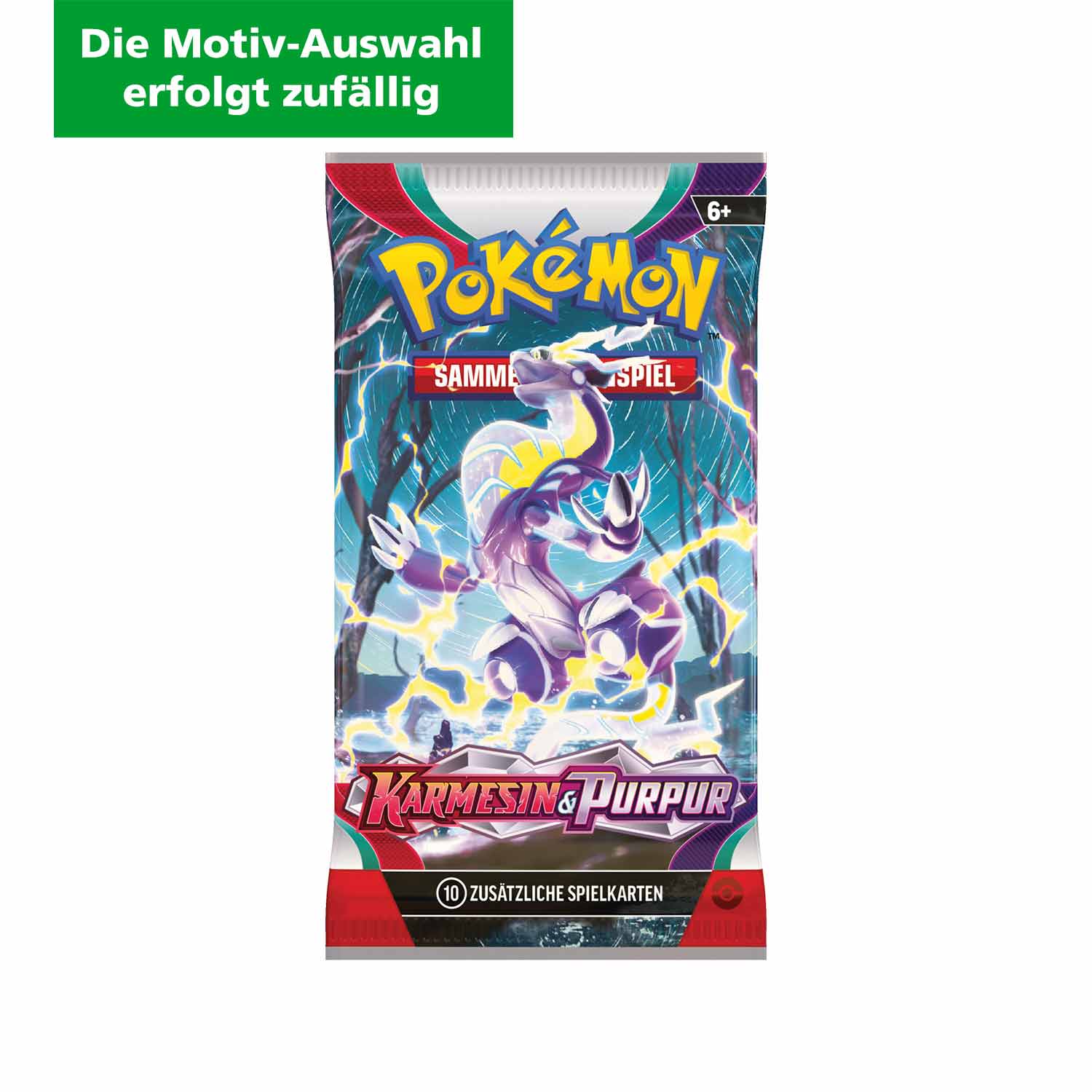 Pokémon Boosterpack Sammelkarten Karmesin & Purpur DE (Die Motiv-Auswahl erfolgt zufällig)