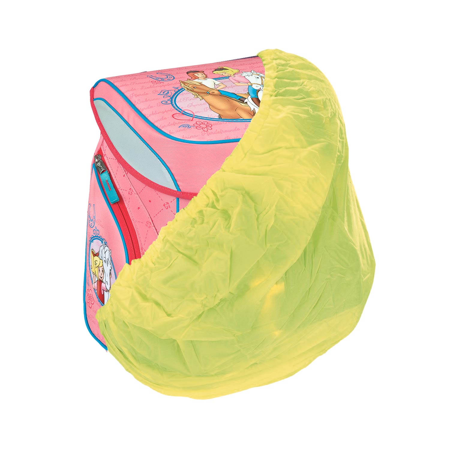 Regenschutzhülle für Schultaschen gelb