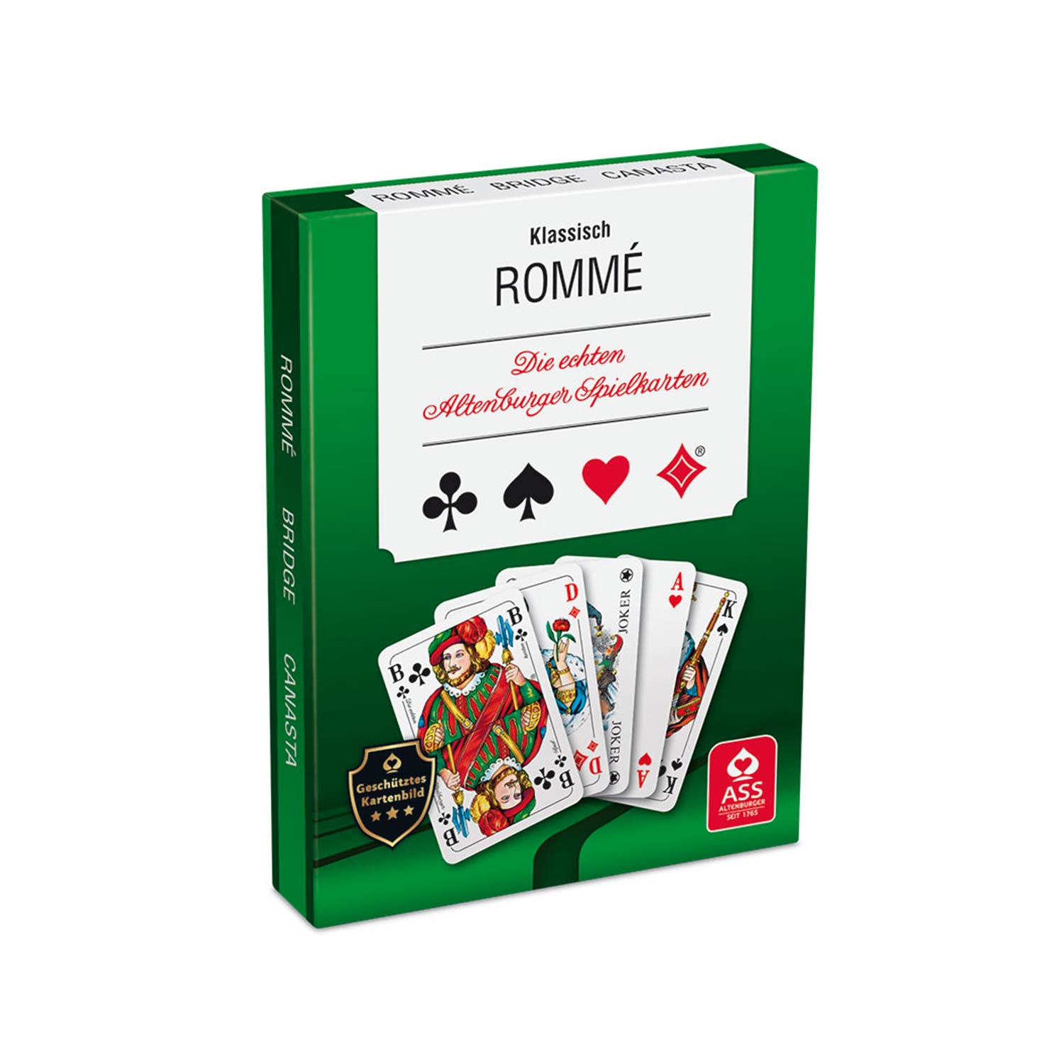 ASS Altenburger Spielkarten Rommé, Canasta und Bridge 2 x 55 Blatt