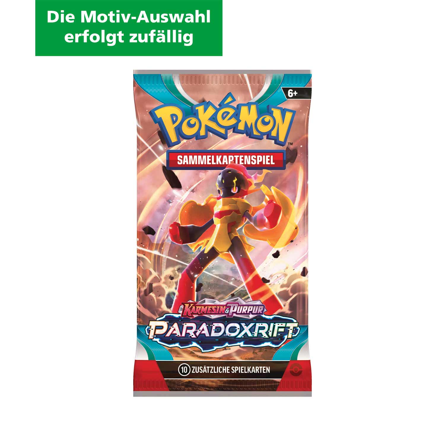 Pokémon Boosterpack Sammelkarten Paradoxrift (Die Motiv-Auswahl erfolgt zufällig) 