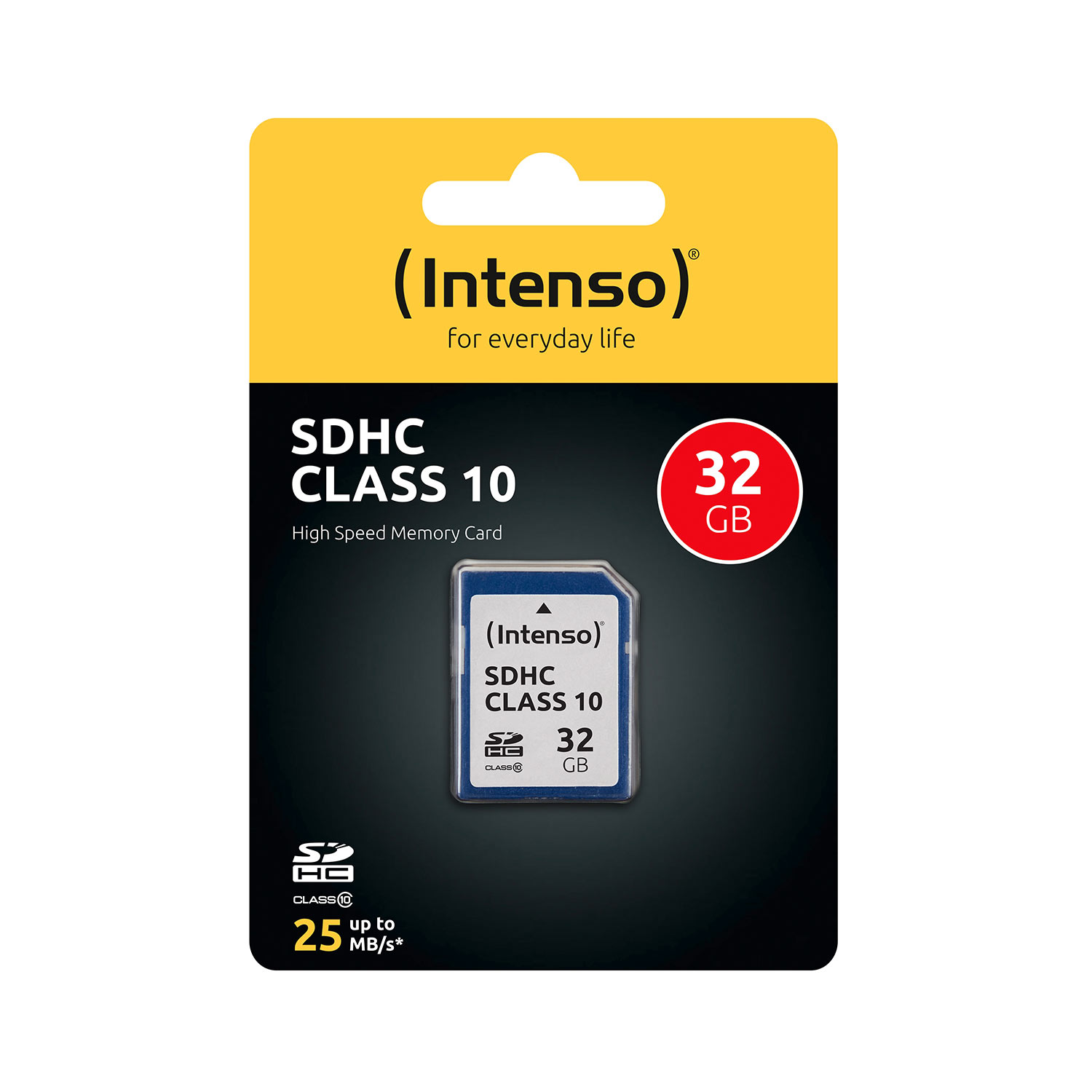 Intenso Speicherkarte SDHC Class 10 bis 25 MB/s 32 GB 