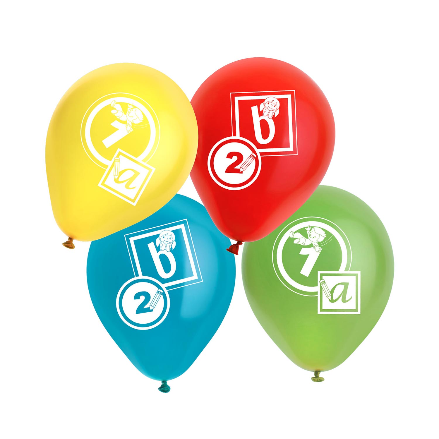 Helium-Set Schulanfang für bis zu 30 Ballons inkl. Tank, Ballons und Band