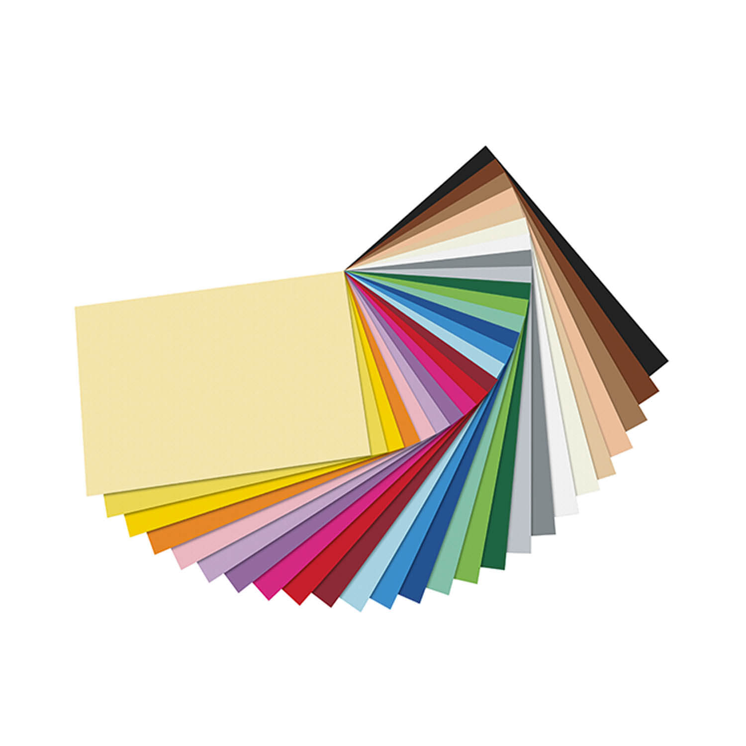 Riesen-Tonpapierblock 50 Blatt 130 g/m², 24 x 34 cm, mehrere Farben