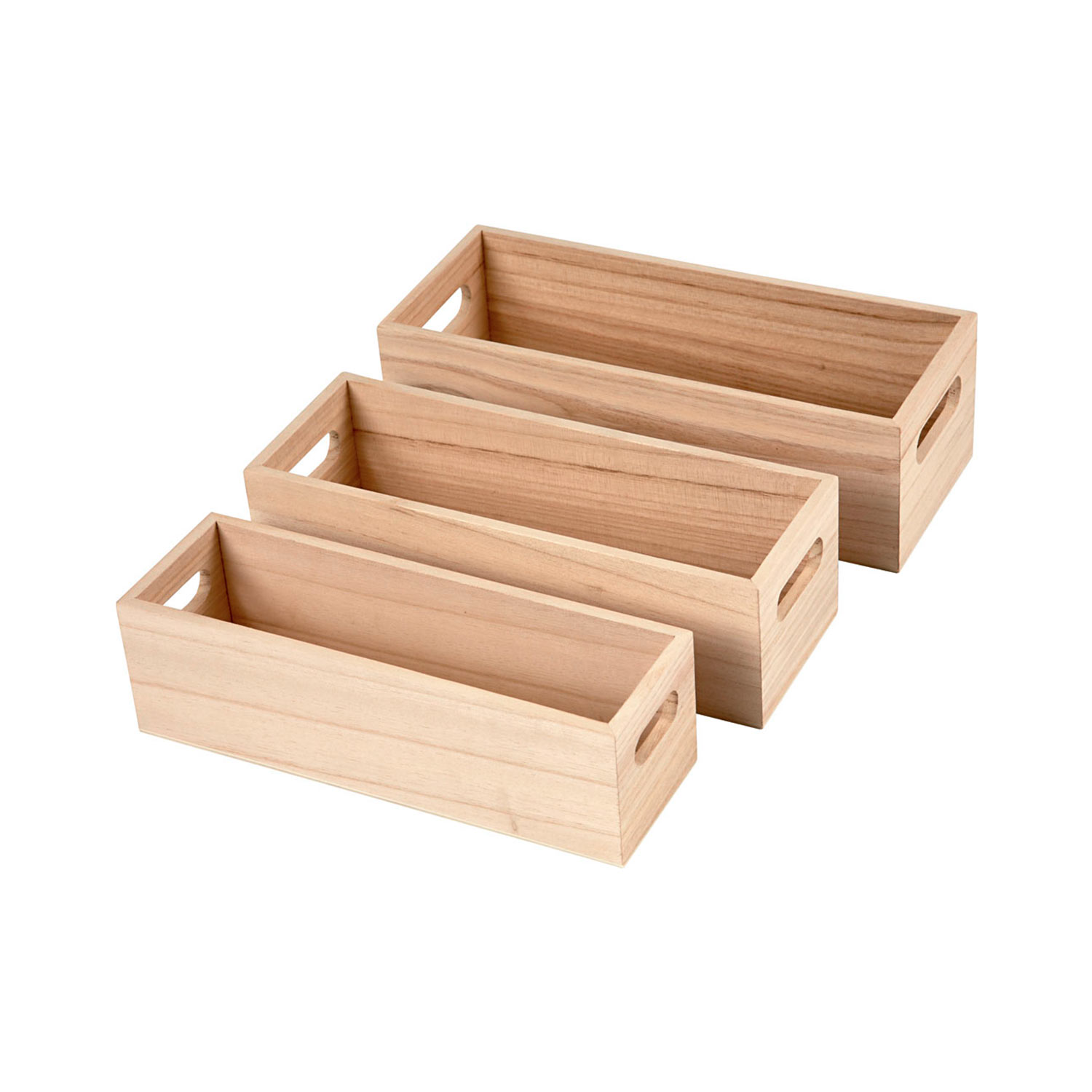 Holzkasten-Set 3-teilig verschiedene Größen