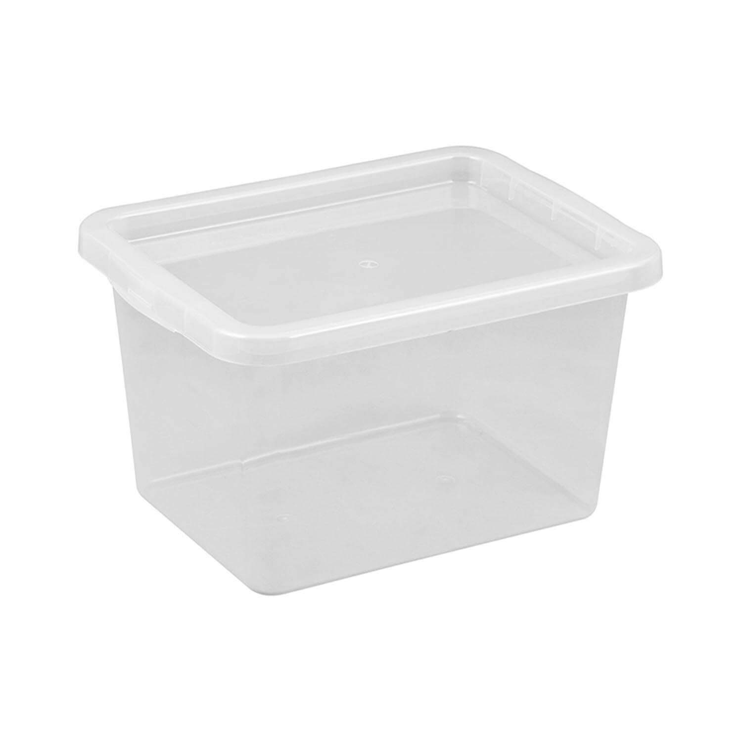 Schrankbox 15 L transparent, Schrank-Organizer, Aufbewahrungsbox, Kunststoffbox