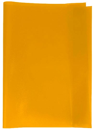 Hefthülle HERMA aus Kunststoff DIN A4 in transparent orange mit strapazierfähiger Folie