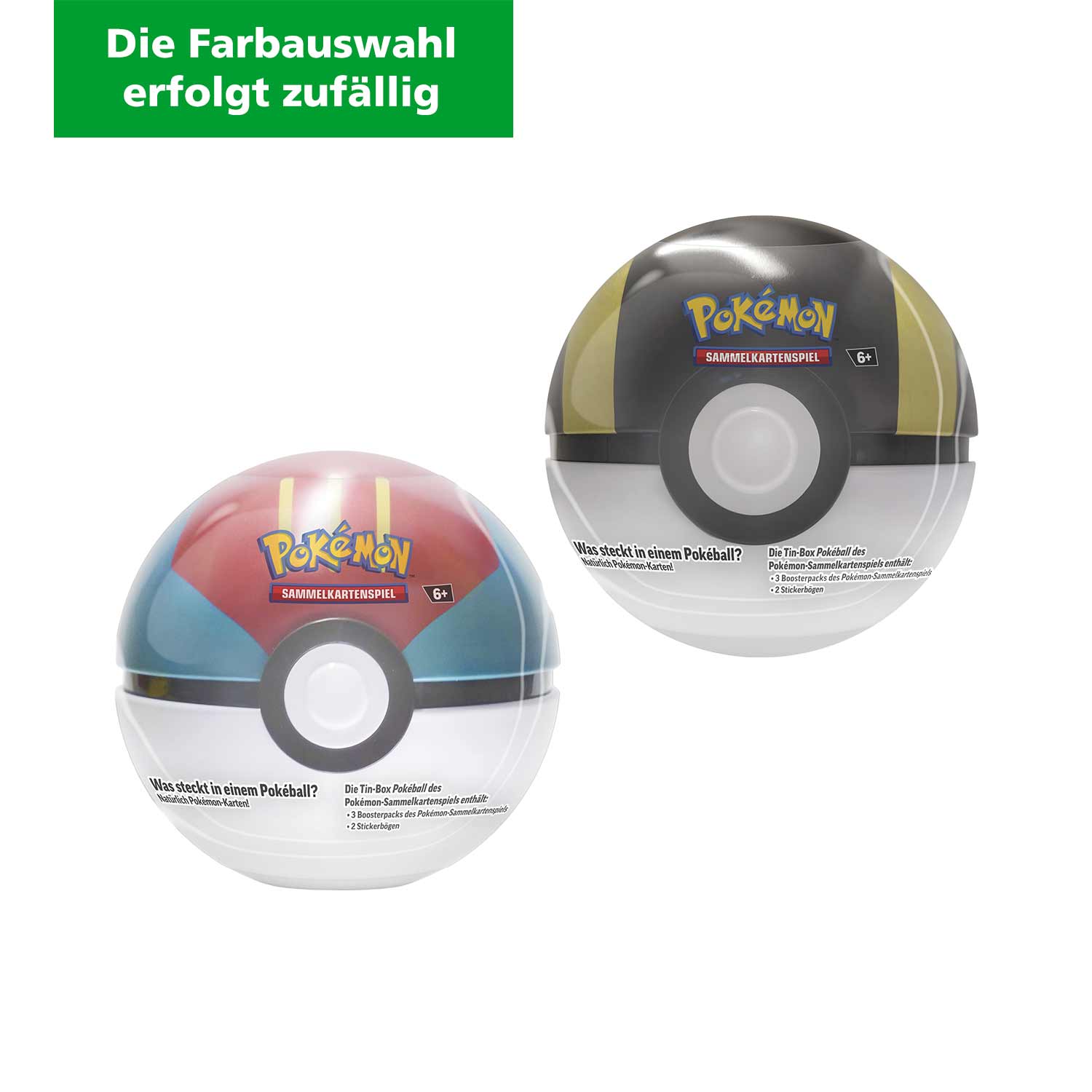 Pokémon Pokeball Tin Herbst 2023 (Farbauswahl erfolgt zufällig)