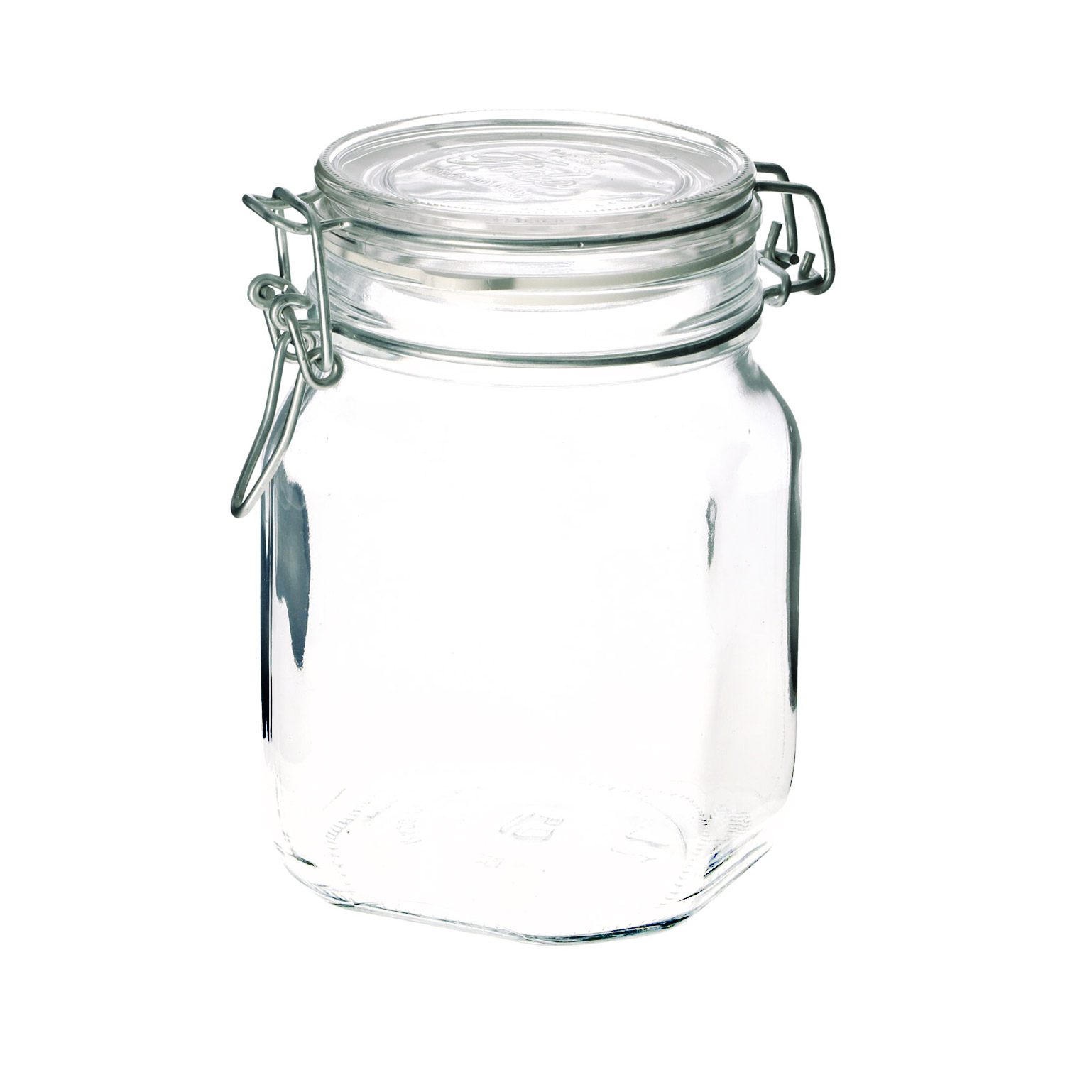 Einmachglas mit Bügelverschluss und Gummiring 1 L  