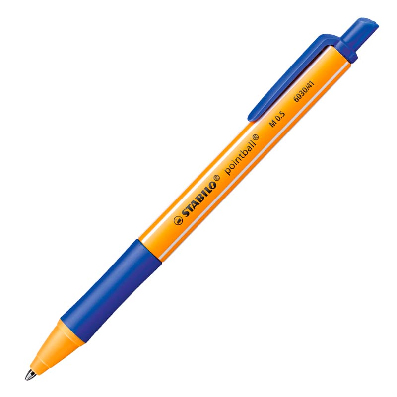 STABILO pointball in blau für weiches und schnelles Schreiben und einer Strichstörke von 0,5 mm