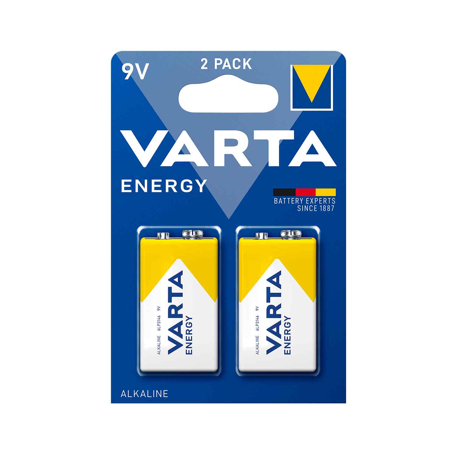 VARTA Batterien ENERGY 9 V Block 2 Stück