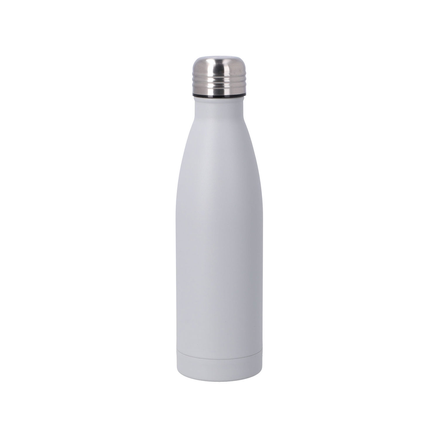 Edelstahl Thermosflasche 500 ml Grau mit individueller Gravur
