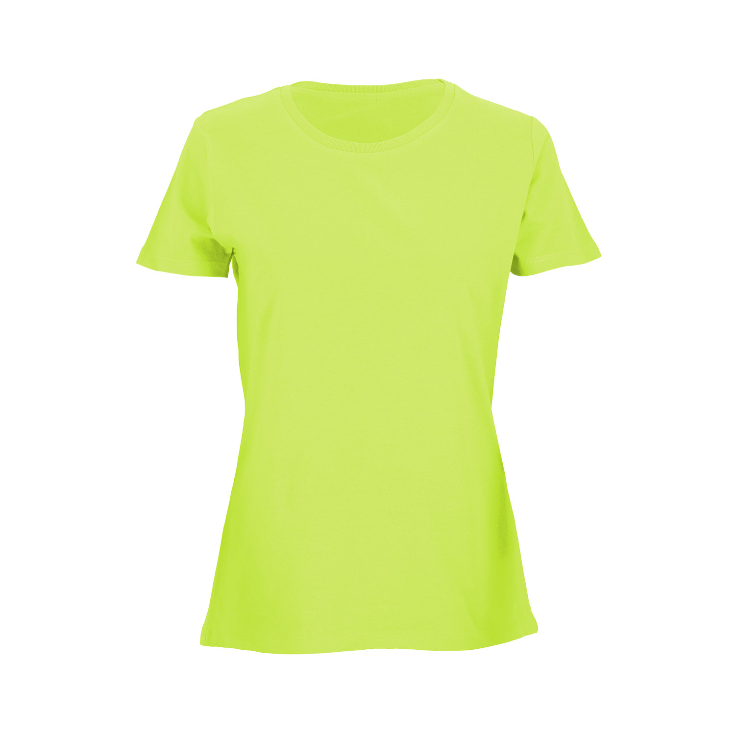 T-Shirt Damen Vorder- oder Rückseite individuell bedruckbar,  100 % Baumwolle, Rundhals