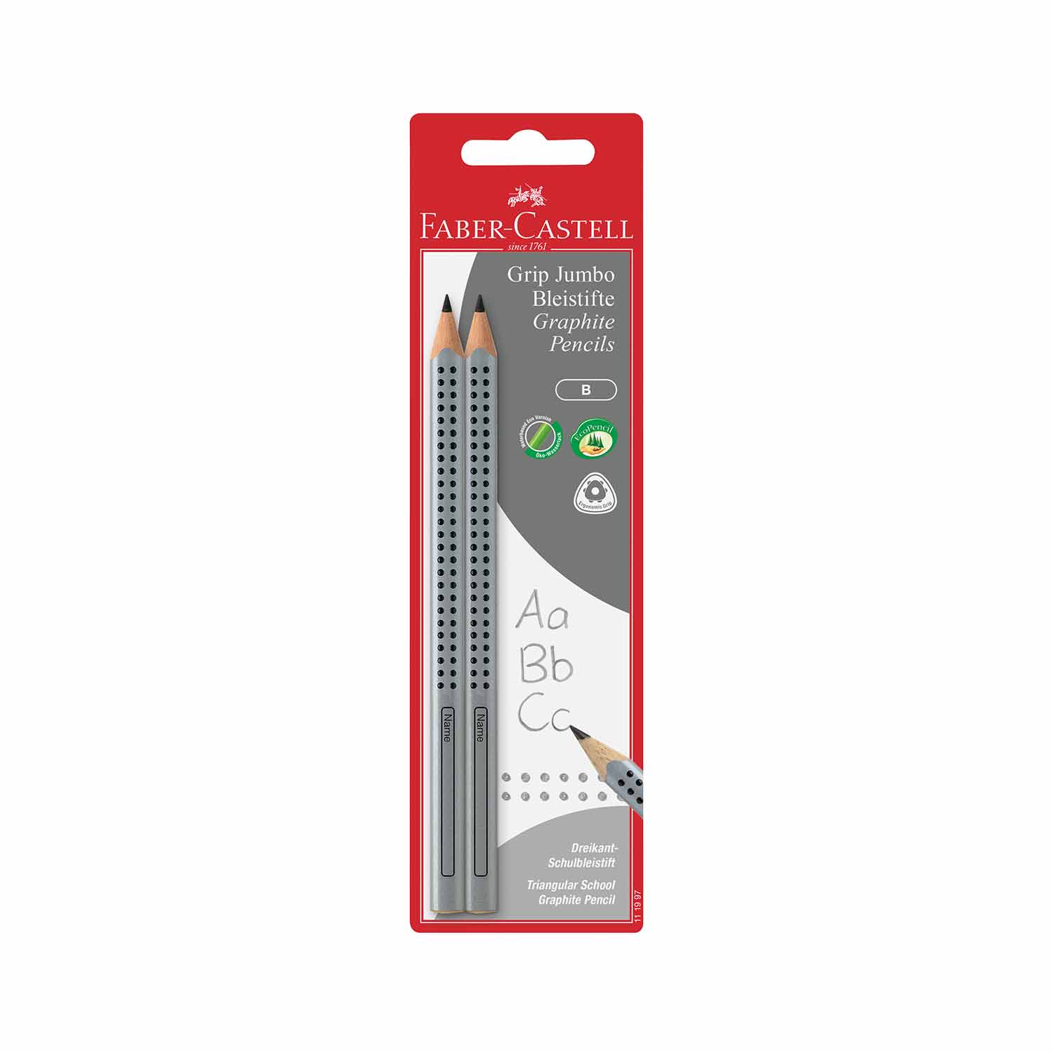 Faber-Castell Bleistift Jumbo Grip 2 Stück
