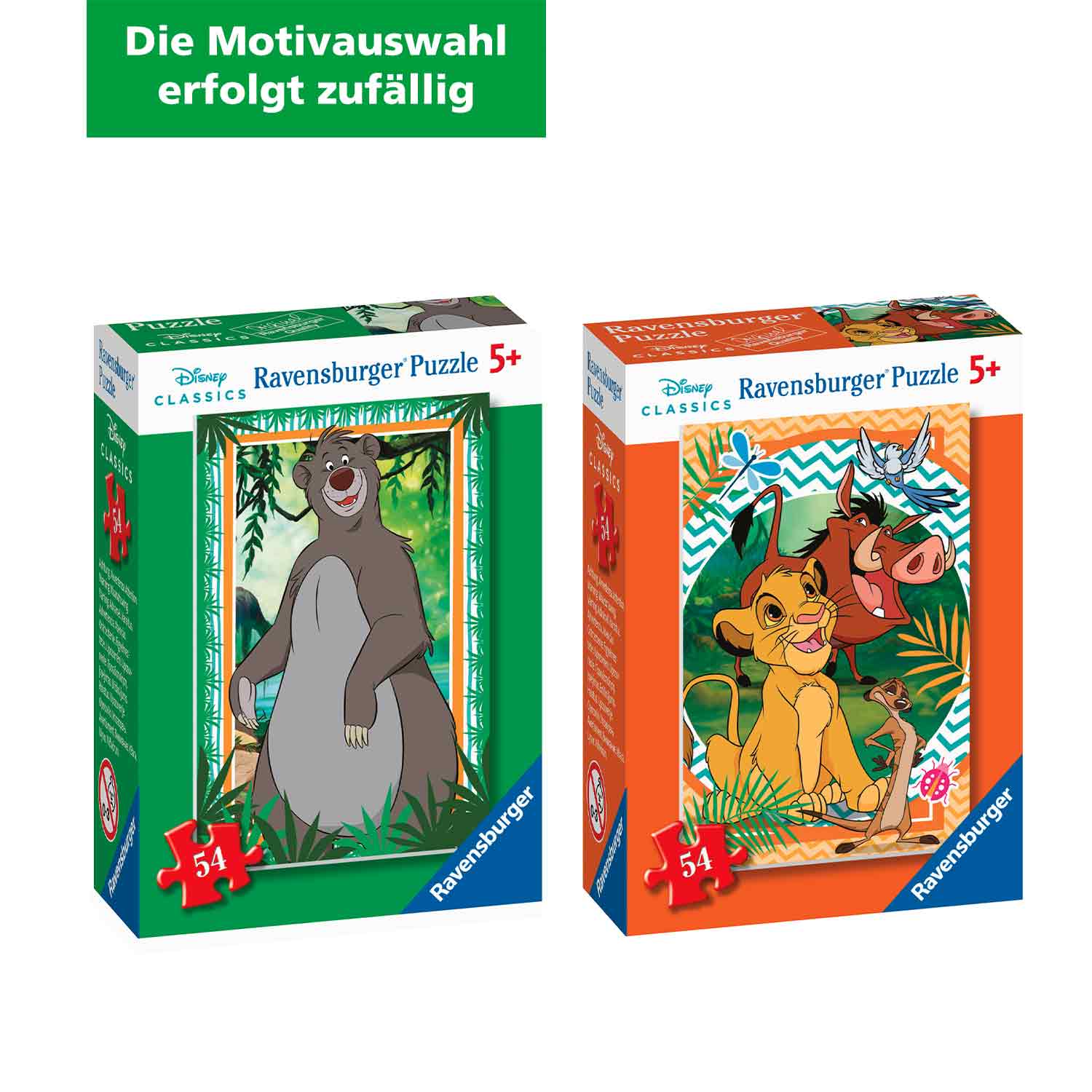 Ravensburger Mini-Puzzle Disney Animals 54 Teile (Motivauswahl erfolgt zufällig)