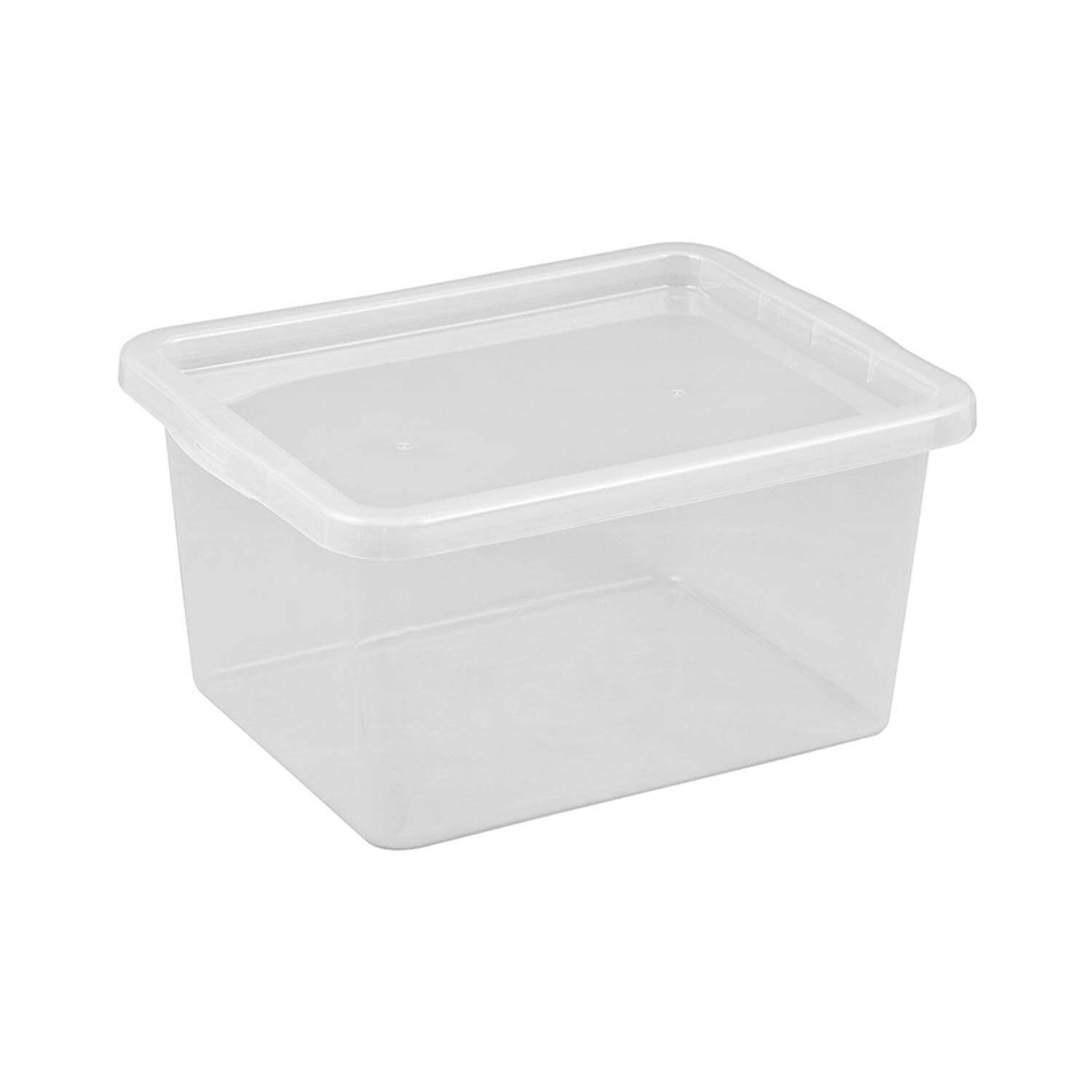 Schrankbox 20 L transparent, Schrank-Organizer, Aufbewahrungsbox, Kunststoffbox