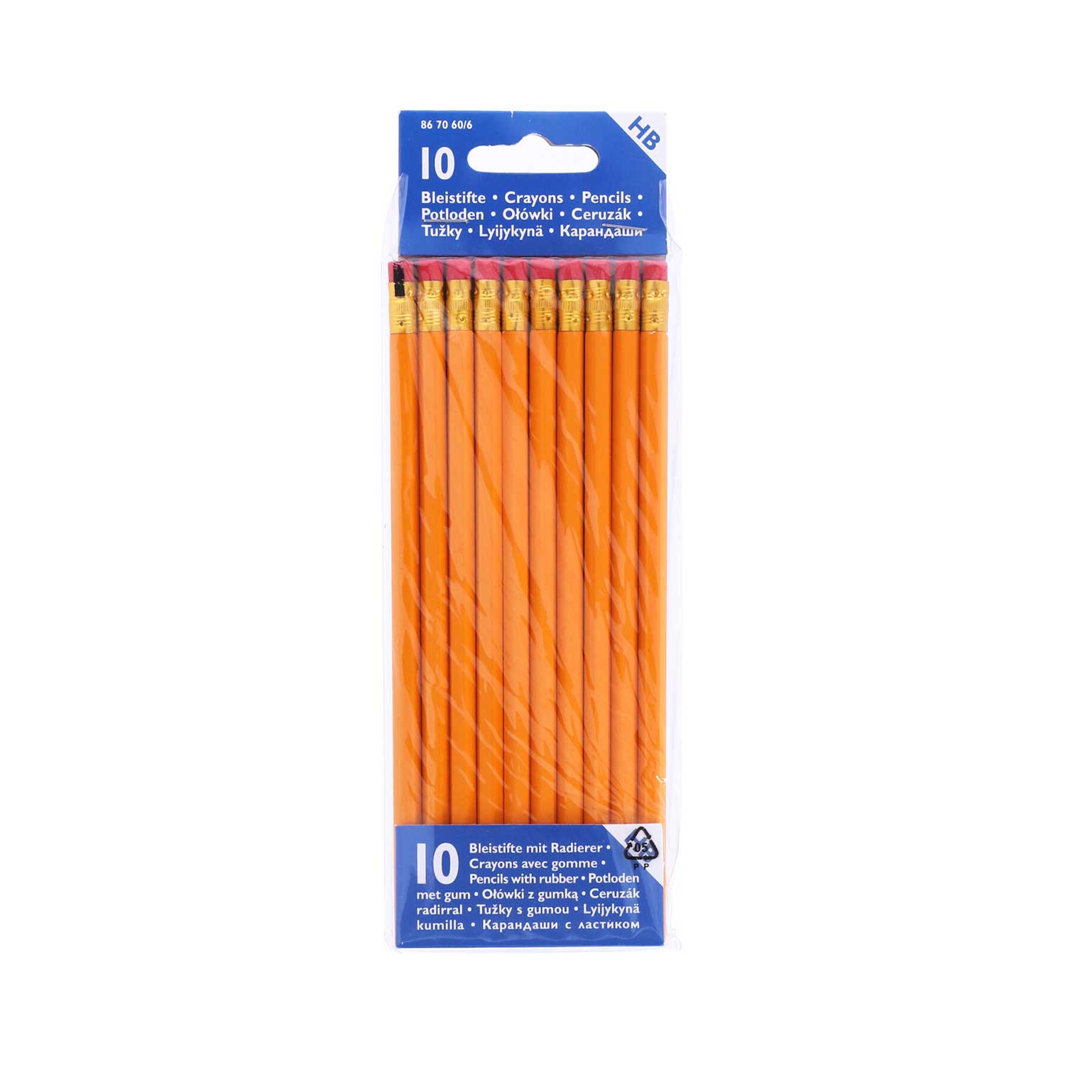 Herlitz Bleistifte mit Radierer 10 Stück HB