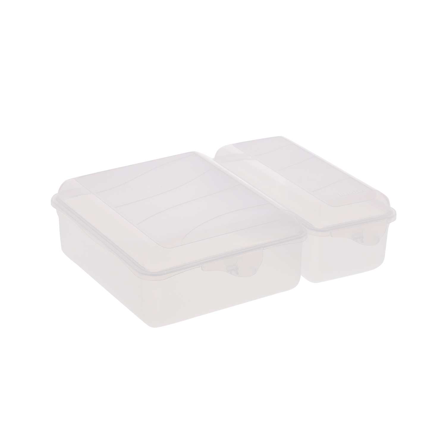 Rotho Funbox Twin Lunchbox transparent 1,6 L 